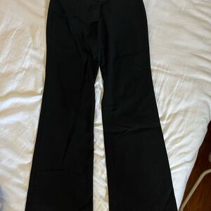 LOFT Marissa Black Wide-Leg Trousers